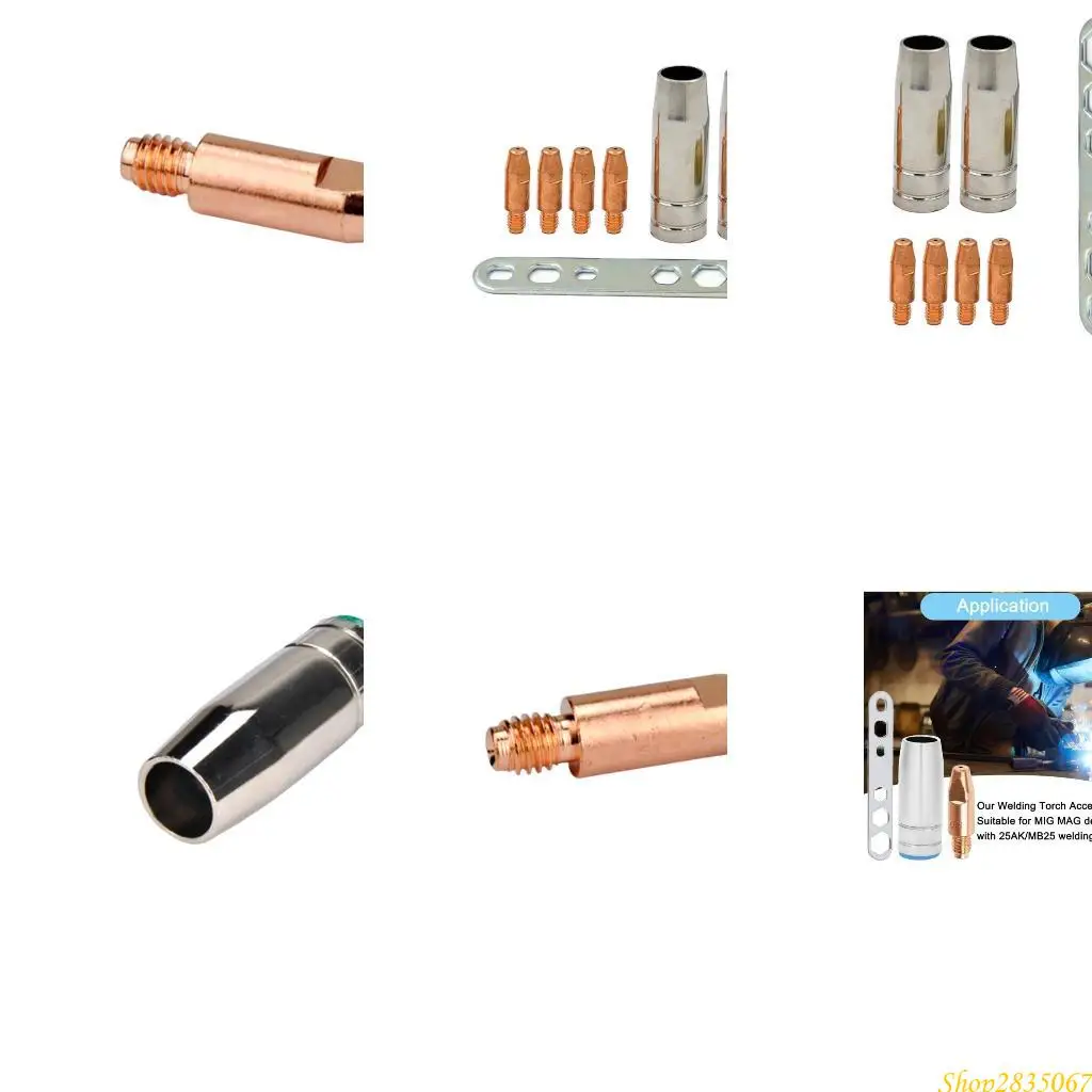 

0.8mm Tips Holder MB25 25AK Contact Tip with Wrench Shield Cup for MB25 25AK MIG Welding Torch Accessories 831F