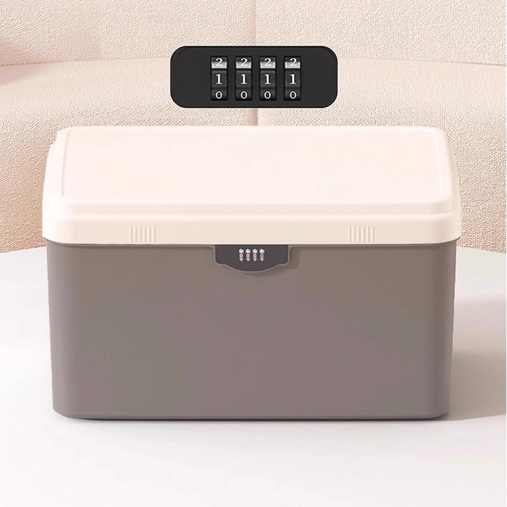 

Ящик для хранения паролей, пластиковый запираемый контейнер для ценностей, документов, домашний автомобильный органайзер