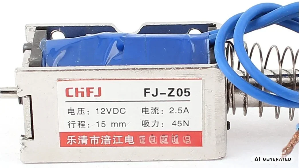 DC Frame-Type Push-Pull Electromagnet FJ-Z05 12V 24V Magnetic Actuator for Electronics And Automation