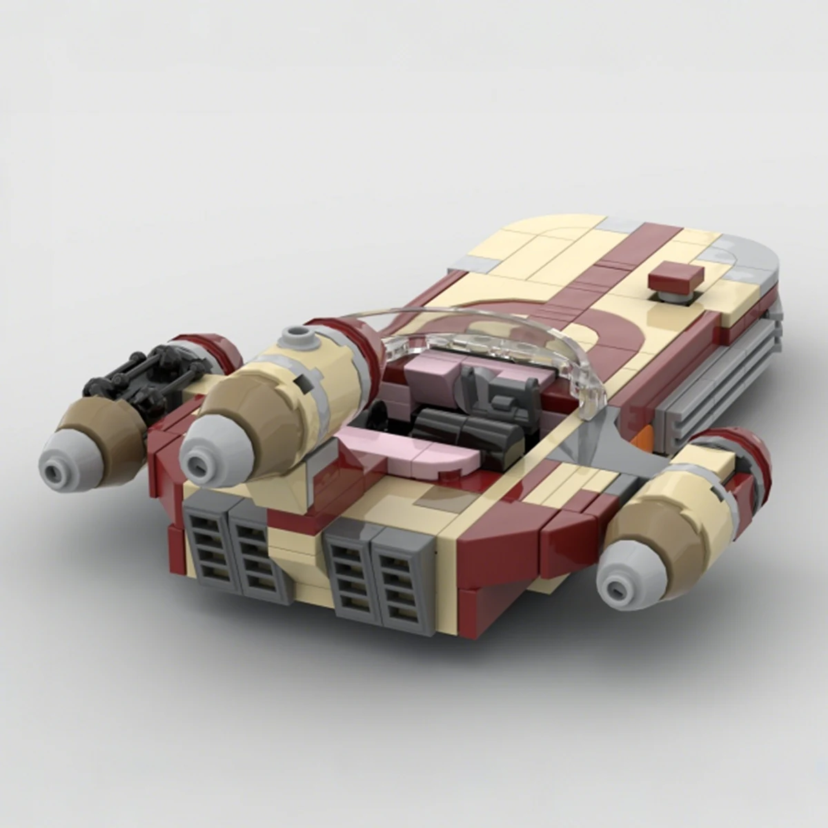 Home Decor Star-ship Spaceships MOC-Landspeeders X-34 Fighters-Land-Airship Model Building Blocks Bricks Toys Gift view 6