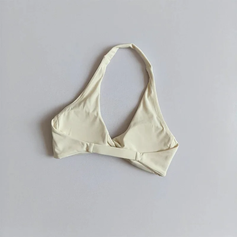 Yoga-Outfit für Damen, 2-teiliges Set | Halter-Sport-BH mit offenem Rücken, gepolstert, hohe Taille, Po-Lifting, Bauchkontrolle, Nude-Feel, Workout S – Detail 15