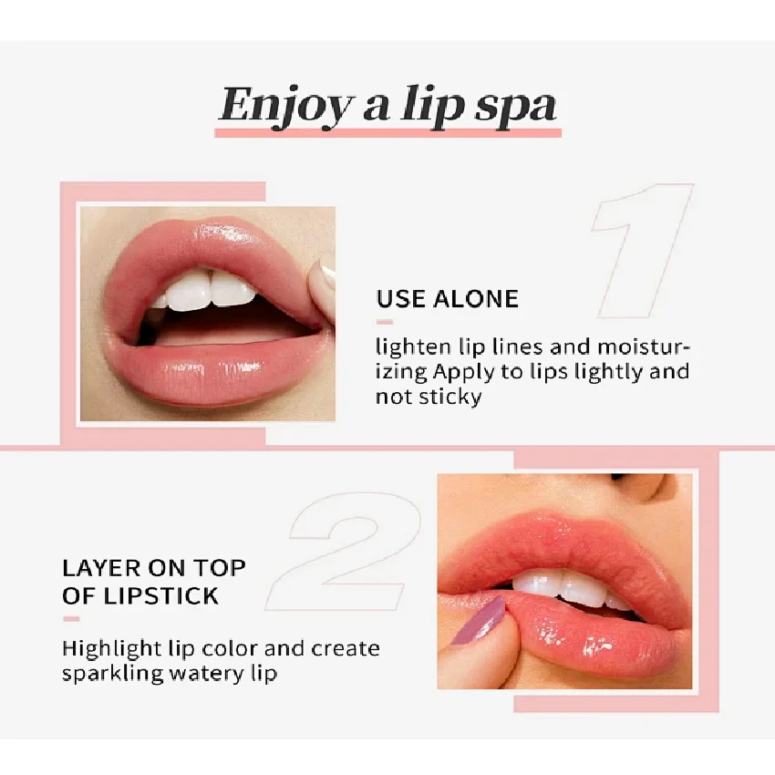 8 色保湿リップグロス長期的な防水プランピングリップグレーズノンスティックカップスムーズリップオイル口紅メイクアップ化粧品。