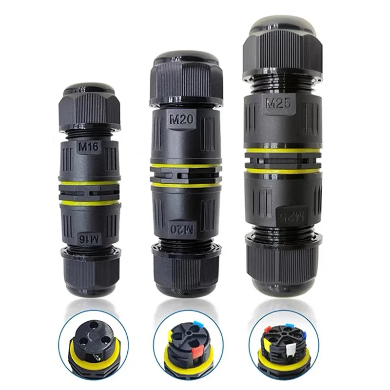 IP68 Outdoor Waterproof Connector  Wire And Cable Quick Coupling 2/3 Core Outdoor Street Lamp Rainproof Terminal Block