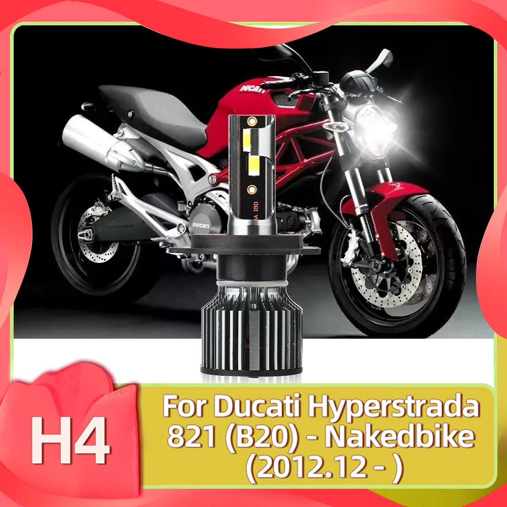 1x Motorcycle Moto LED Headlight Bulb For Ducati Hyperstrada 821 (B20) 2013 2014 2015 2016 2017 2018 2019 2020 2021 2022 2023