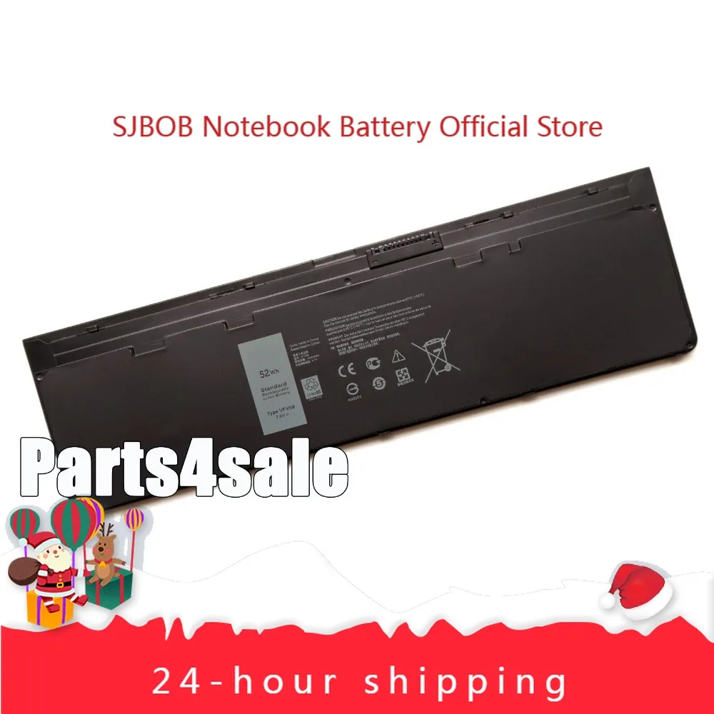 

New 52Wh VFV59 Laptop Battery For Latitude 12 7000 E7240 E7250 W57CV PT1 X01 laptop battery