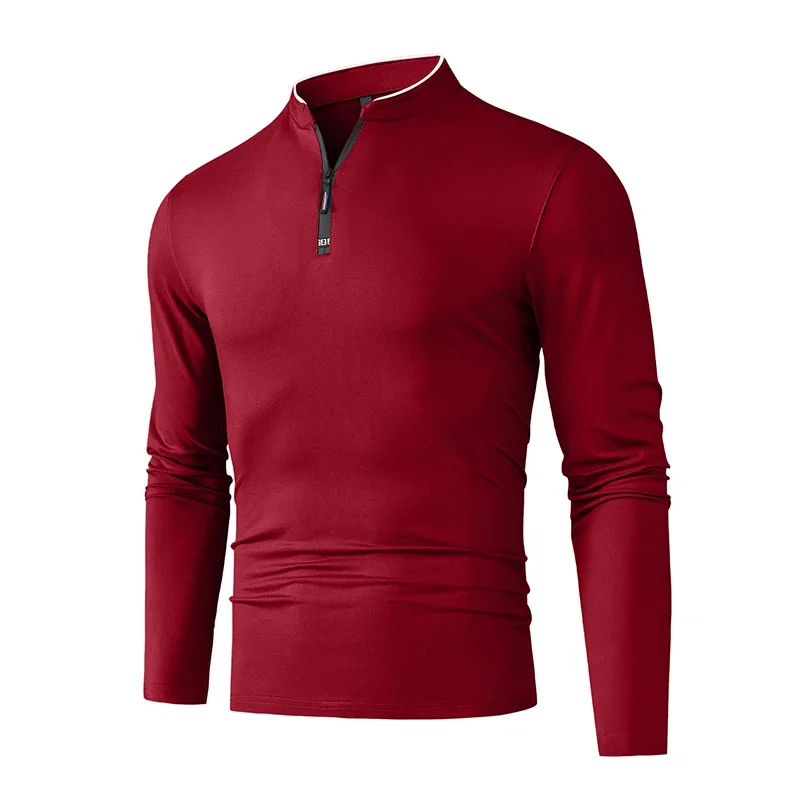 NONE Polo Shirt Solid Long Sleeve 6