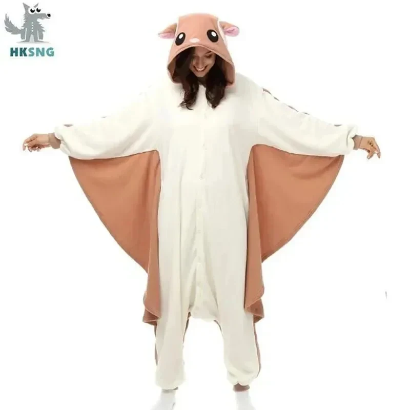 

♥Halloween Cosplay Costume Animal Adult Kigurumi Flying Squirrel Onesies Party Mouse Pajamas Chipmuck s SlNew 2026 Topspeed Cos