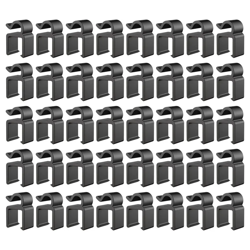 

40pcs Microphone Cable Holder Plastic Cord Clips Mic Stand Arm Clip Durable Fixing Organizer For Studio Home Stage Recording