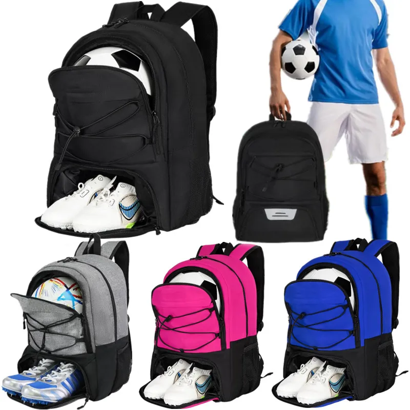 

Новый баскетбольный рюкзак, большая спортивная сумка для спортзала с отдельным держателем мяча и отделением для обуви, лучше всего подходит для баскетбола, футбола, Voll