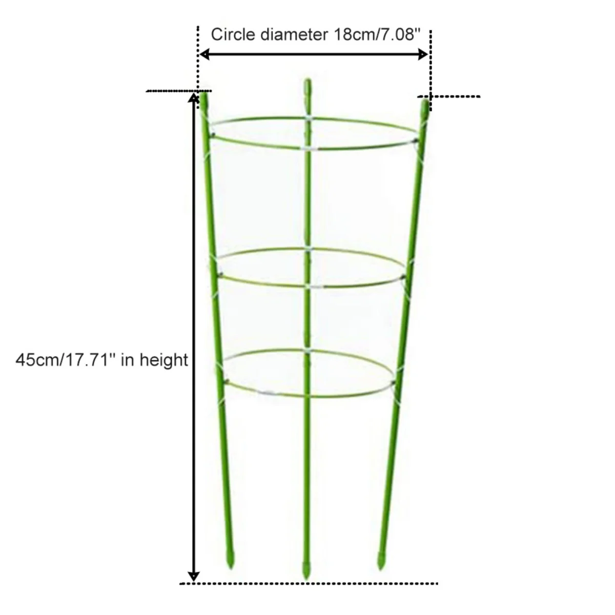 6 Pcs Garden Plant Support Tomato Cage, Upgrade Plant Lattice Frame Kit