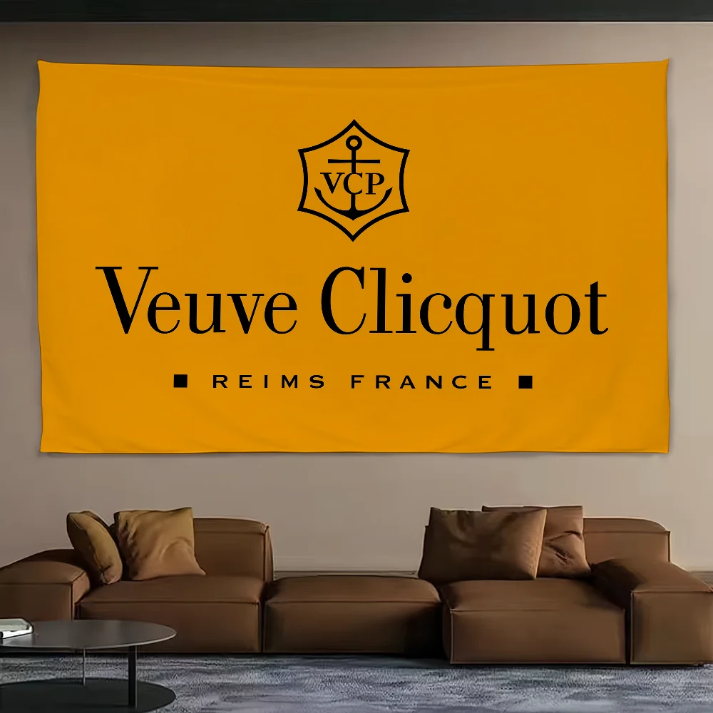 Veuves-clicquot Pride Flag For Living Room Home Dormitory Art Deco Home Camping Bedroom