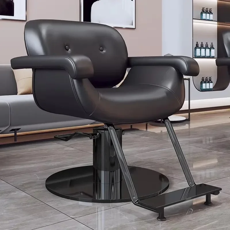 Chaise de barbier esthétique à la mode beauté luxe Design moderne chaise de barbier confortable Simple Silla Barberia meubles commerciaux