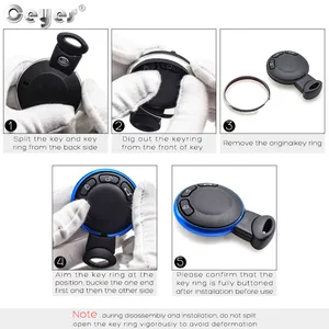 Car Alumínio Alloy Styling Chaveiro Adesivos, Capa para BMW, Mini Cooper, Clubman, Countryman, R56, R57, R58, R60 11 principais vendas mini cooper criança - №4