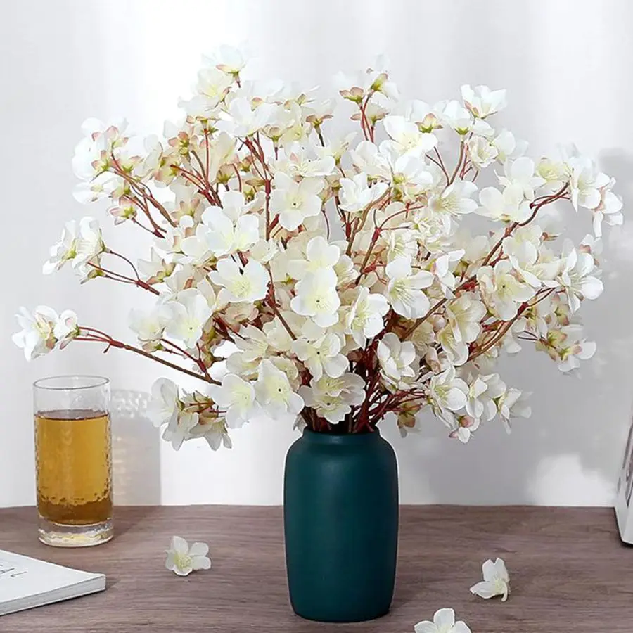1/3개 인조 실크 복숭아꽃 장식 축제 가정 방 웨딩 리스 보드 실내 정원 마당 휴일 파티 DIY 테이블