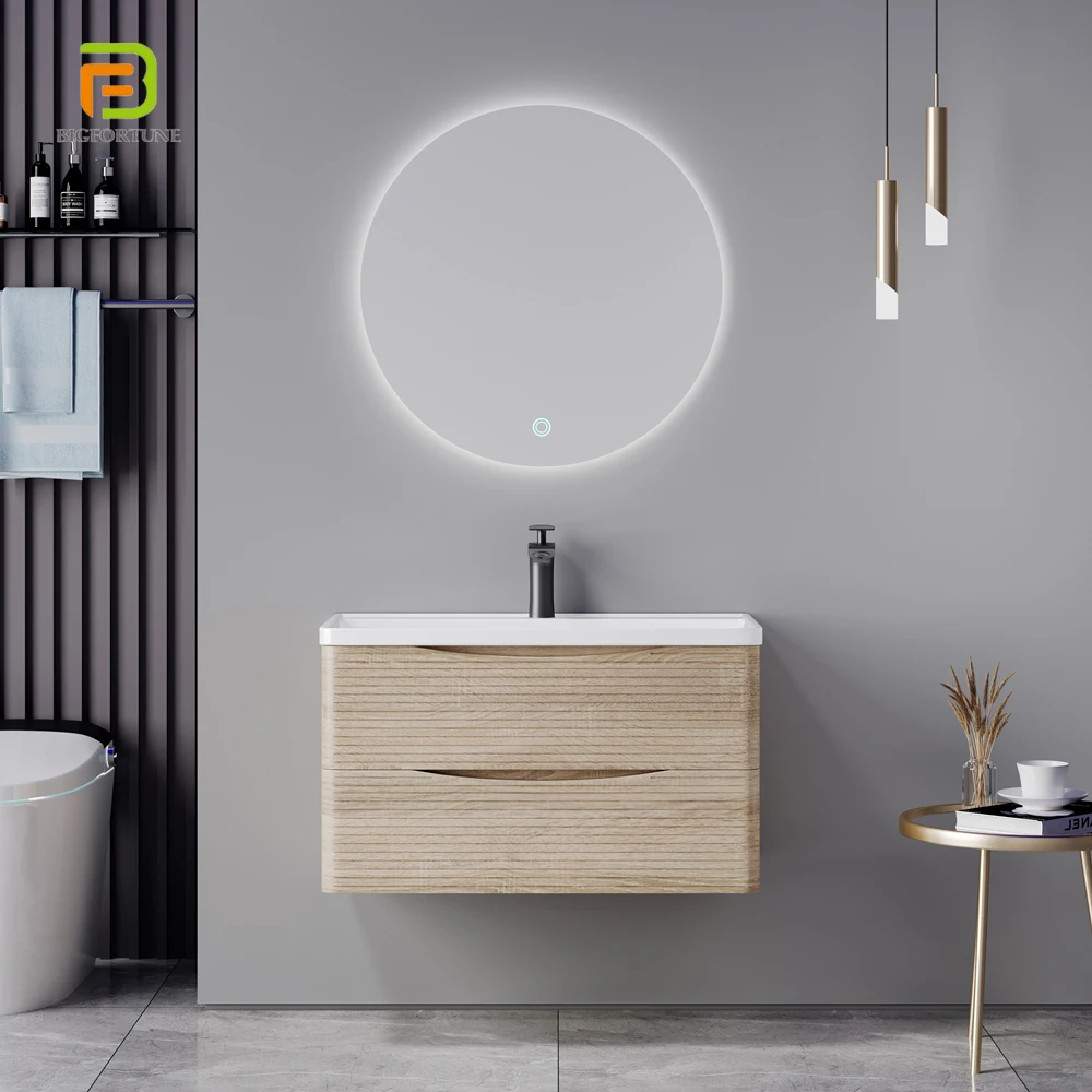 Contemporary Wash Basin Bathroom Vanities Wall Mounted Waterproof Bathroom Vanity Mirror Bathroom Storage Cabinet with Sink