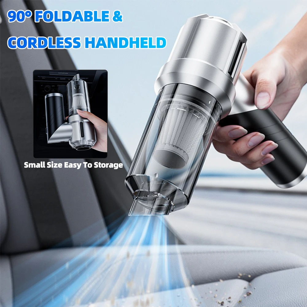 2 In 1 Car Vacuum Portable Cordless Strong Suction Handheld Mini Vacuum Cleaner For Car