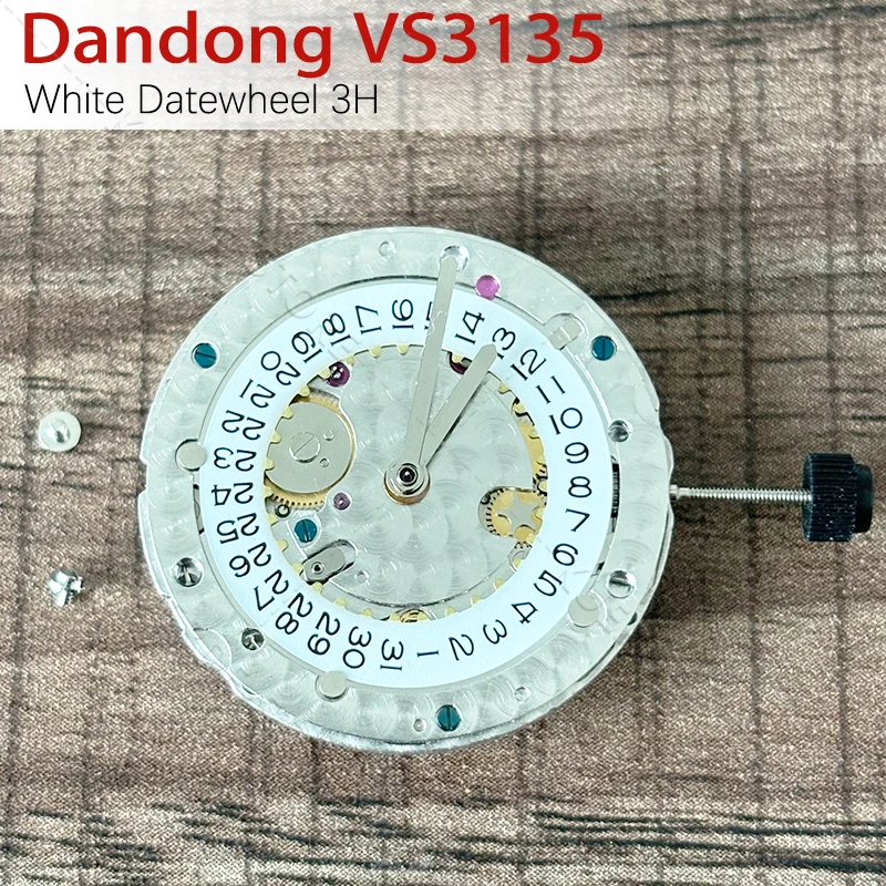 NEUES automatisches mechanisches Uhrwerk Dandong VSF Super 3135, hochwertiges blaues Unruh-Uhrwerk VS 3135, saubere Fabrik