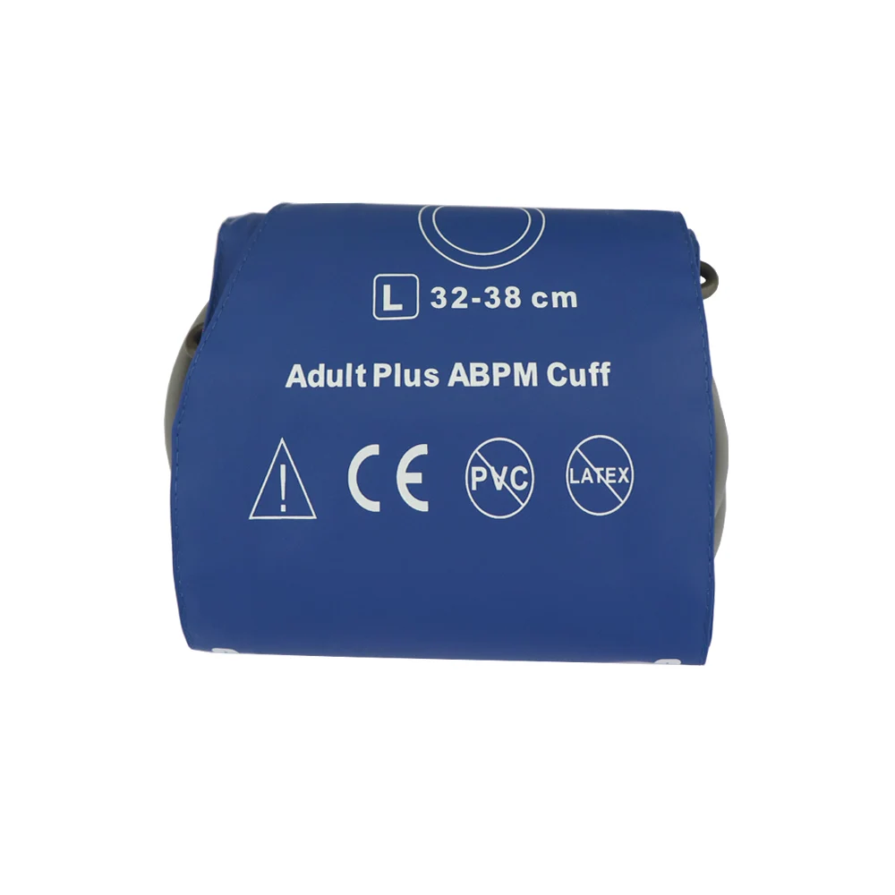 

Длинные манжеты ABPM для взрослых, синий материал из искусственной кожи, окружность руки 32–38 см, одинарная трубка, с D-образным кольцом, трубка 3*7*1300 мм