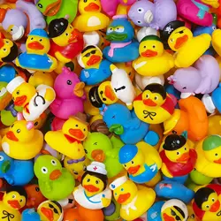 24/36/48PC gumowe kaczki luzem, asortyment kaczek dla Jeep Ducking Floater Duck Toys Party Favors