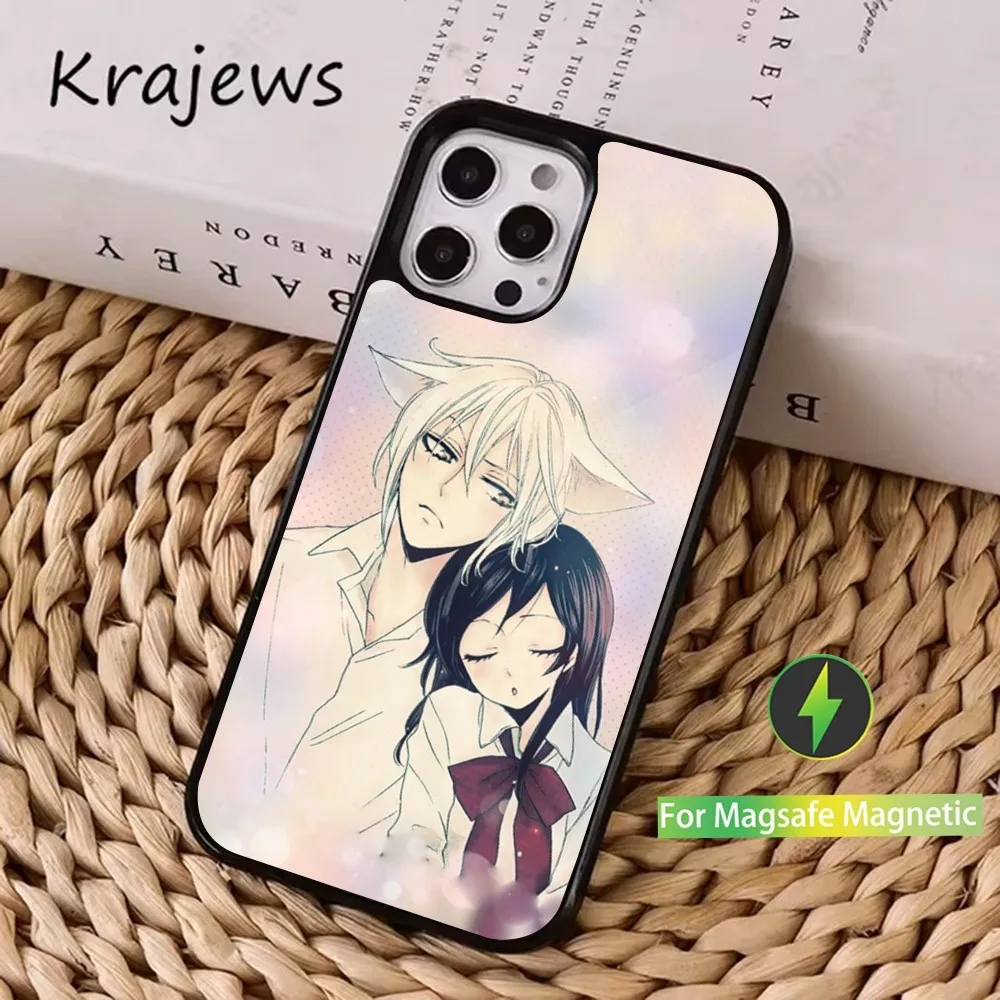 Cartoon K-Kamisamas K-Kiss Phone Case  For iPhone 16,15,14,13,12,11,Pro,Max,Plus,Mini, Magsafe,Magnetic Wireless Charging Case