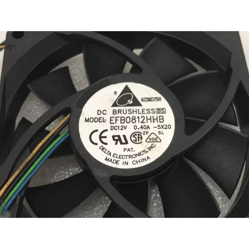 

Delta Electronics EFB0812HHB 5X20 DC 12V 0.40A 80x80x15mm Server Cooling Fan