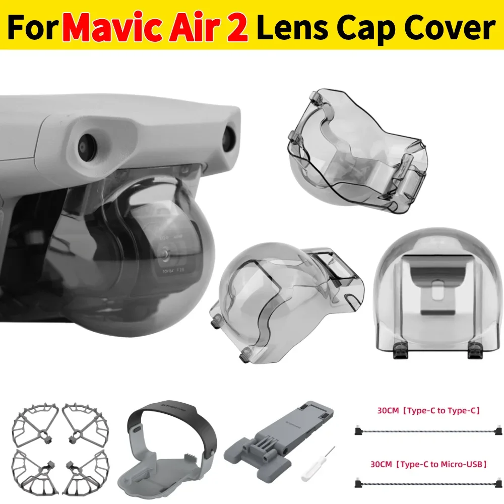 Für Mavic Air 2 Drohne Gimbal-Schutzabdeckung für Mavic Air 2 Drohne Objektivkappe Kamera-Objektivschutz Gimbal-Schutzabdeckung