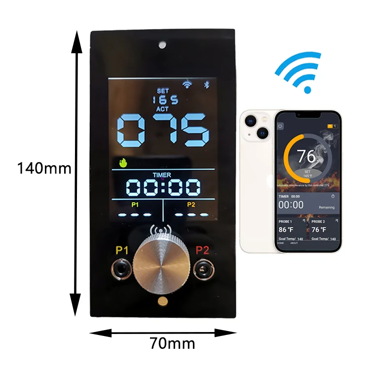 WIFI &BLE control Wood Pellet Smoker BBQ Grill PID Controller for Traeger