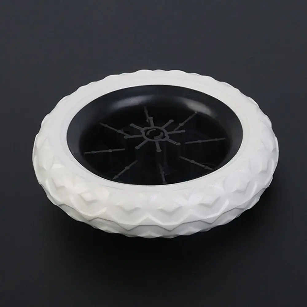 2Pcs Durable EVA Shopping Cart Wheels Flexible 6.3Inch Tire Wheel Anti Slip Replacement Travelling Trolley Caster