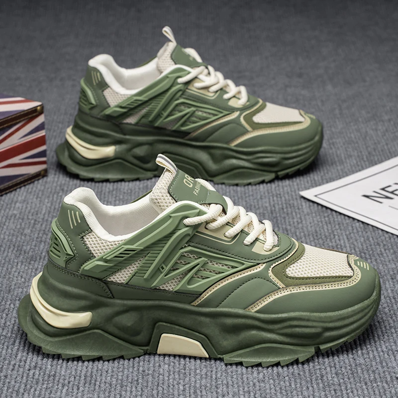 

HKDQ Мужские низкие кроссовки с дышащей сеткой, легкие повседневные кроссовки на прочной подошве с нескользящей прочной подошвой для мужчин