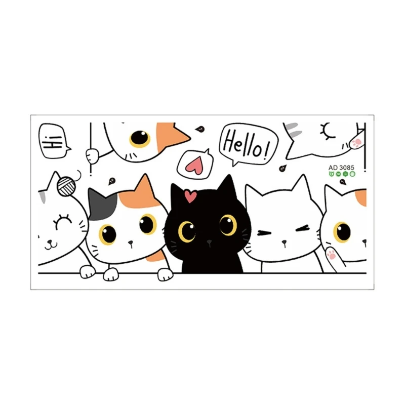 Child Friendly Animal Door Sticker PVC Home Decoration Perfectly For Bedrooms