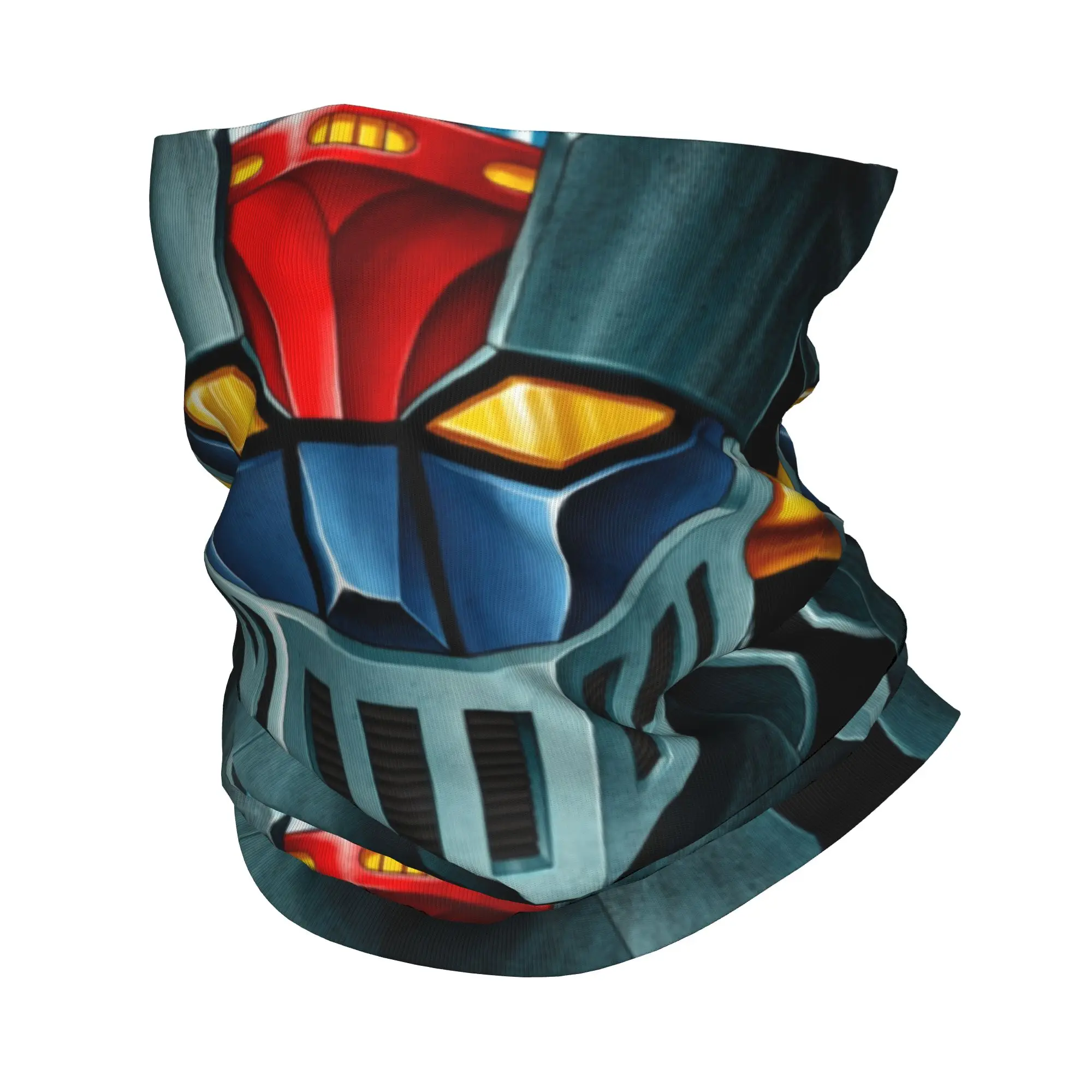 UFO Robot Mazinger Z Bandana invierno calentador de cuello hombres envoltura a prueba de viento bufanda para la cara para senderismo Anime polaina diadema