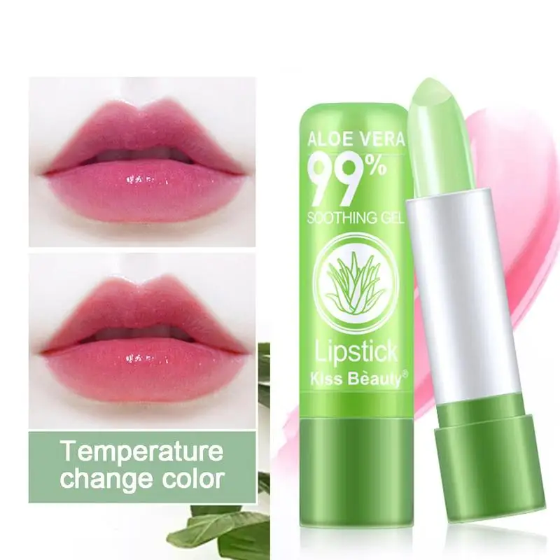 Color Changing Lip Balm Natural Aloe Veras Lipstick Long Lasting Moisturizing Makeup Cosmetics For Women