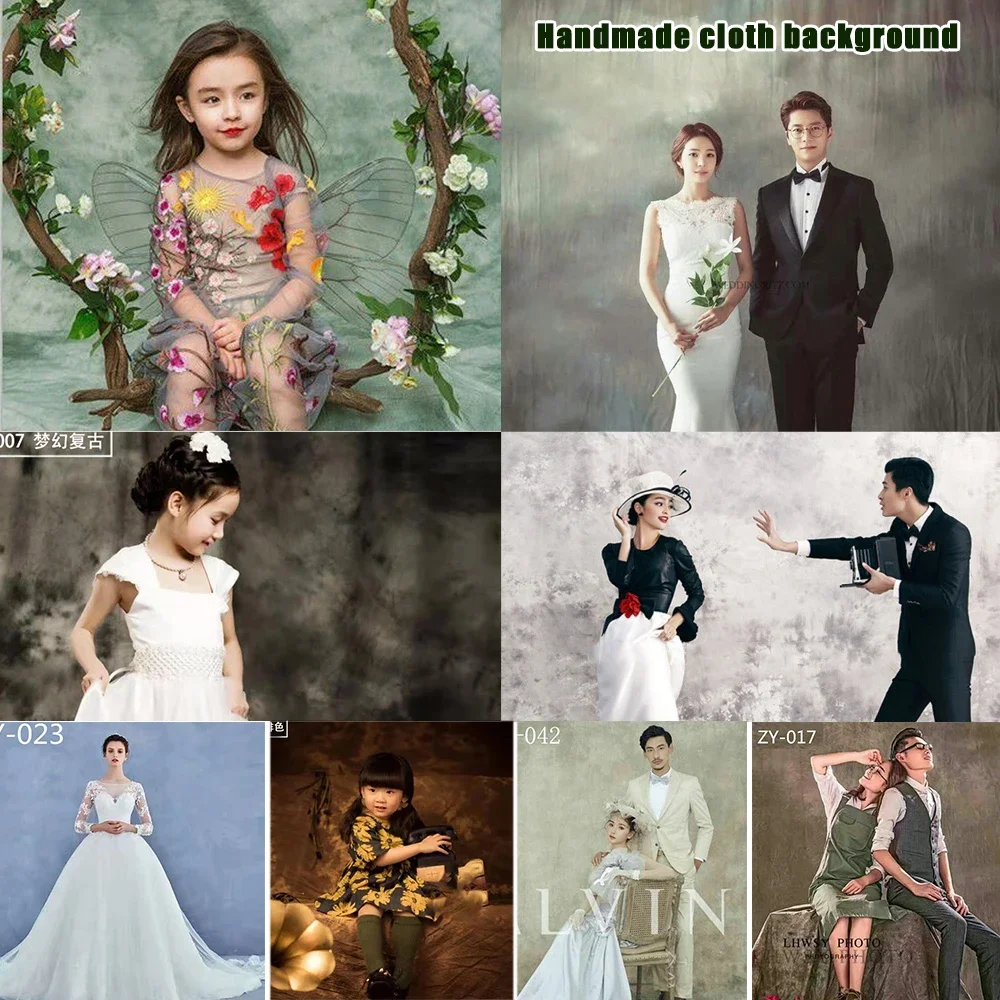 Wedding Photography Backdrops Children\'s background cloth 2.5x3m Chinese Tie Dye Cloth Vintage canvas Studio Photo Background