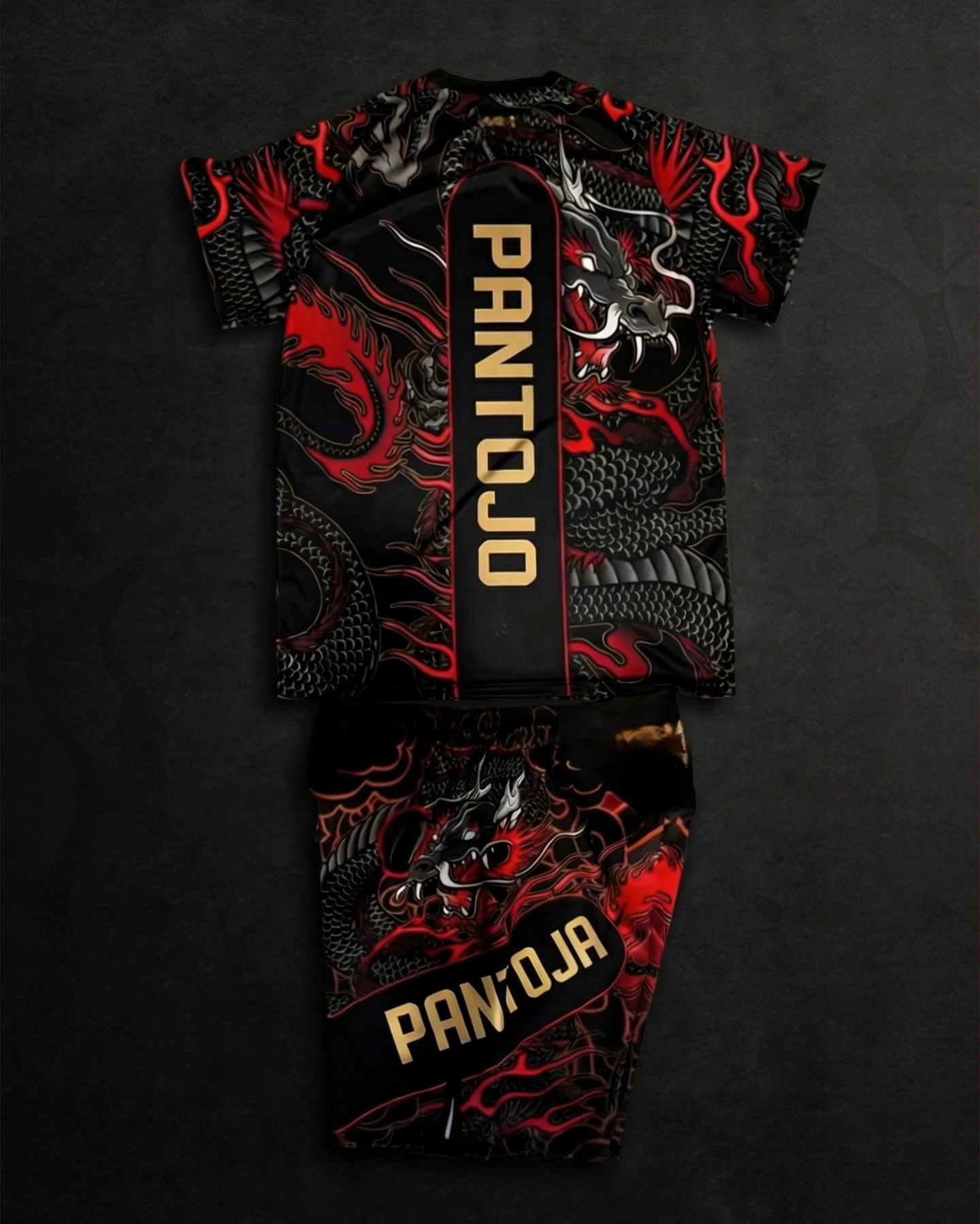 Camiseta e Shorts de Luta MMA Top Boxing Alexandre Pantoja para Homens, Camiseta Respirável de Secagem Rápida, Conjunto Infantil de Luta
