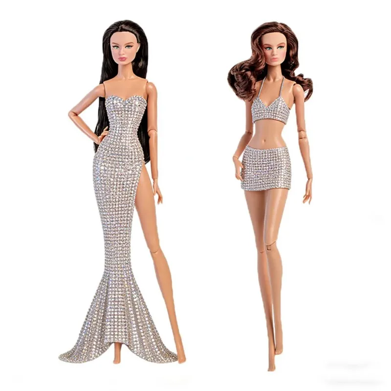 

Xianxian 32cm European Supermodel Doll Toy Original Design 12 Joint Body+Head Normal Skin Straight Hair 1/6 Babi Makeup Doll Toy