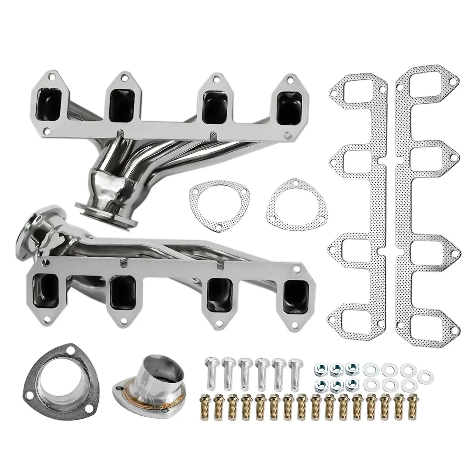 AP03 Stainless Shorty Hugger Exhaust Headers for Ford Big Block FE 330/360/390/428