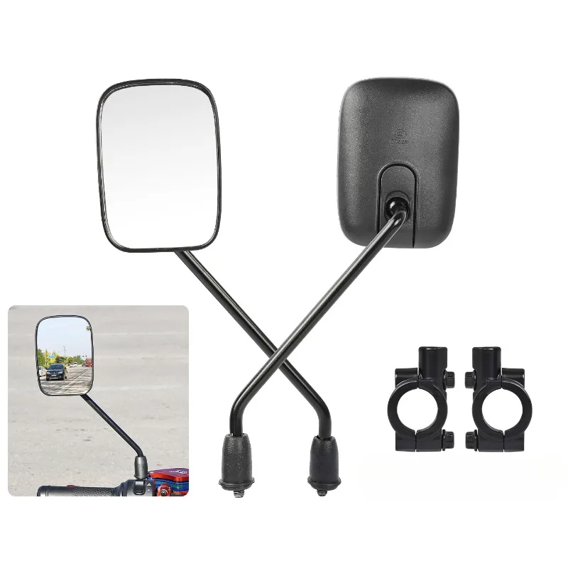 

Регулируемый руль мотоцикла, зеркала заднего вида для мотоцикла, торцевые зеркала для кафе Racer, скутера, мотокросса, велосипедные аксессуары