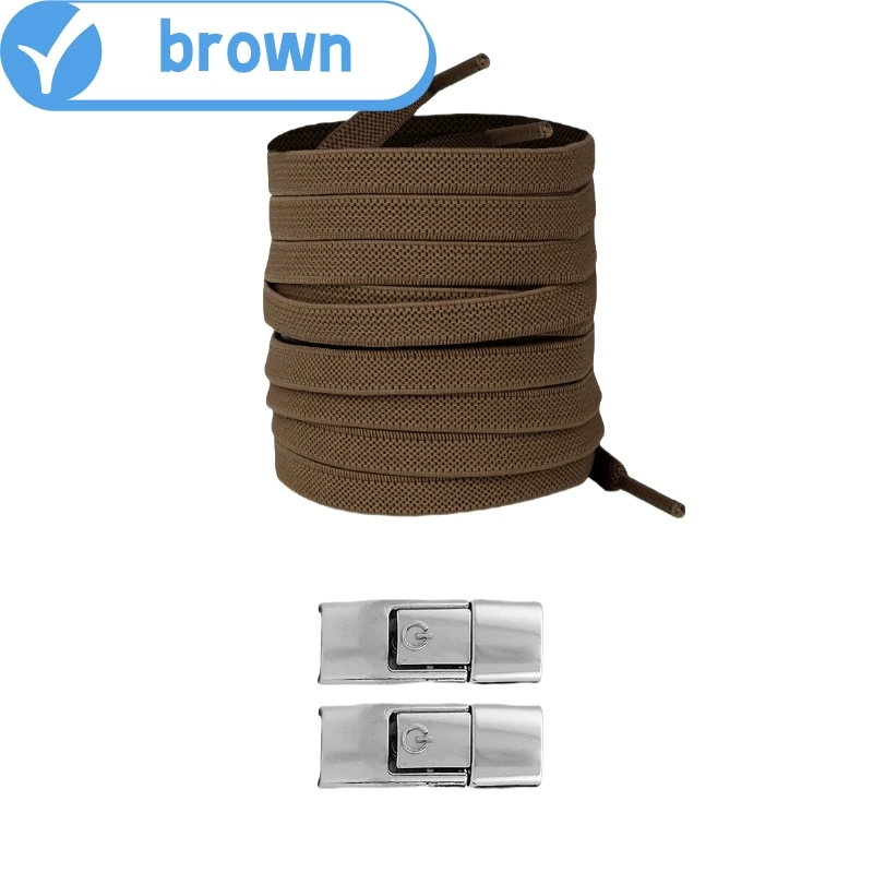 8 MM 2023 Keine Krawatte Schnürsenkel Drücken Sie Schloss Schnürsenkel Ohne Krawatten Elastische Schnürsenkel Sneaker Kinder Erwachsene Verbreiterte Flache Schnürsenkel für Schuhe
