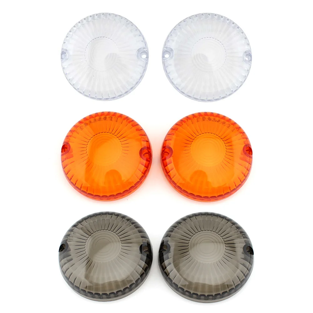 2Pcs Motorcycle Turn Signal Light Lens Cover For Yamaha V Star 650 1100 Vmax 1200/1700 Smoke/Clear/Amber