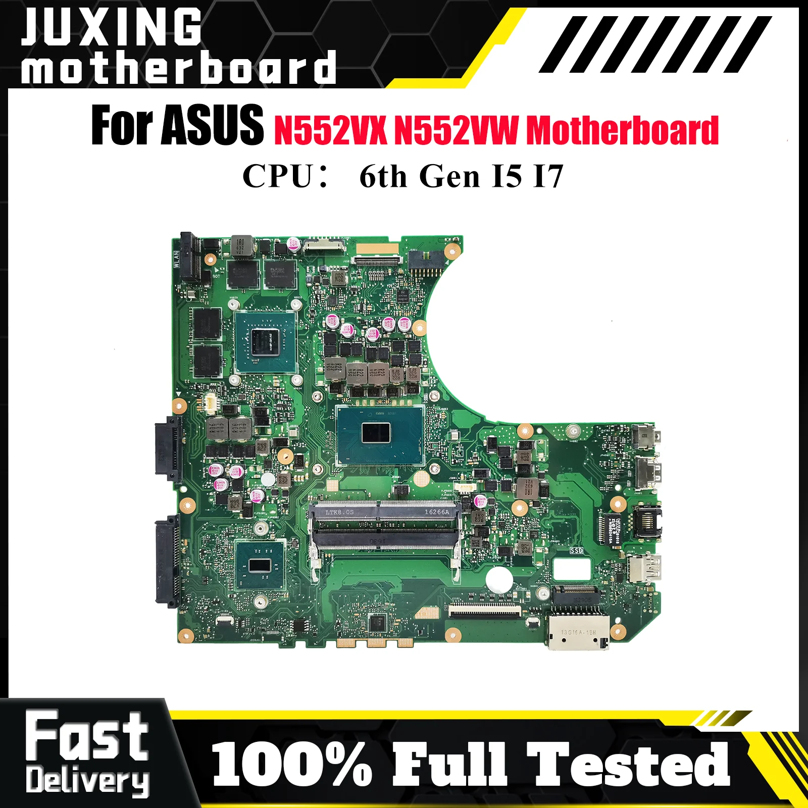 

N552VW Материнская плата для ноутбука ASUS ROG N552V N552VW N552VX Материнская плата для ноутбука с процессором I5 I7 100% тестирование ОК быстрая доставка stk