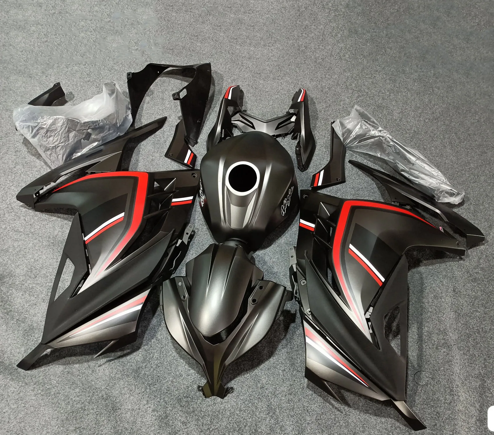 

Motorcycle Fairing Kit Fit For Ninja250 Ninja300 EX300 Ninja 300 2013-2017 Bodywork Set High Quality Abs Injection Matt Black