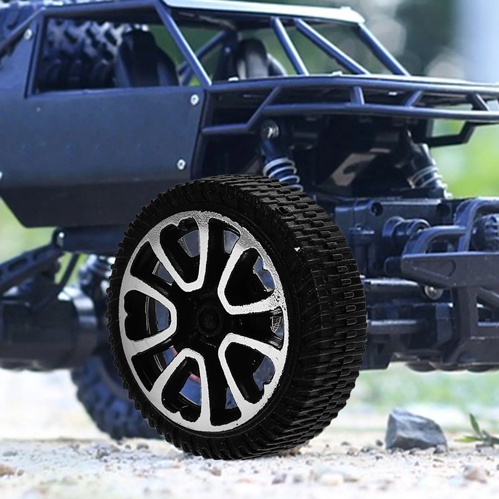 

50Pcs 30Mm Fun-Focused Wheels for Rc Cars Reliable Plastic Material Hands-on Learning Smooth Rotation DIY Vehicle Tire Parts