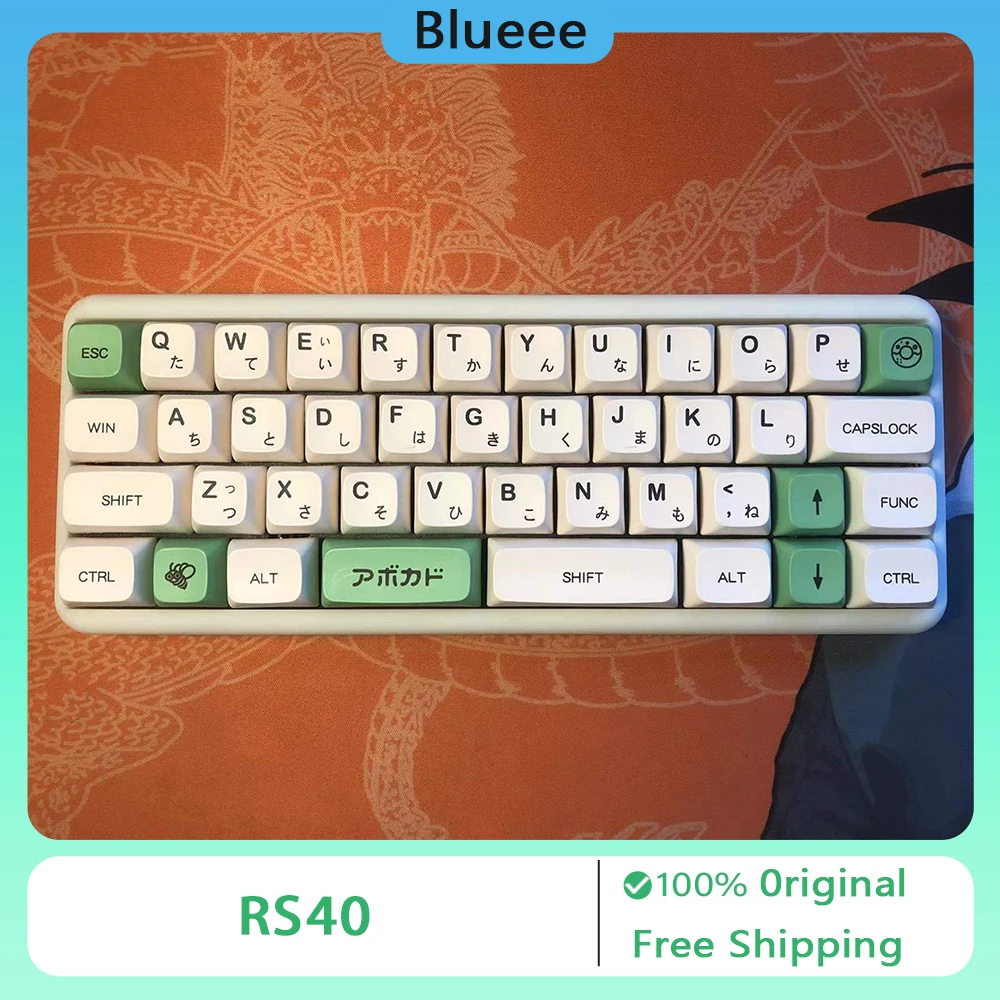 

Мини-механическая клавиатура RS40, проводная, 40% раскладка, портативная, 40 клавиш, база переключателя Kailh с возможностью горячей замены, офисная пользовательская клавиатура Qmk/Via