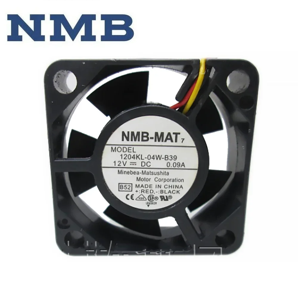 +NOWY wentylator chłodzący 30 mm 3 cm do NMB 1204KL-04W-B39 DC 12 V 0,09 A 30X30X10mm Cichy, wyciszony chłodnica