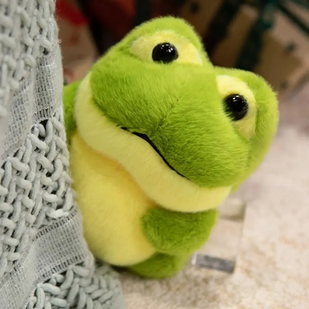 

Cartoon Anime Green Frog Plush Toy Collection PP Cotton Animal Fluffy Frog Figure Doll Soft Funny Cartoon Frog Stuffed Toy
