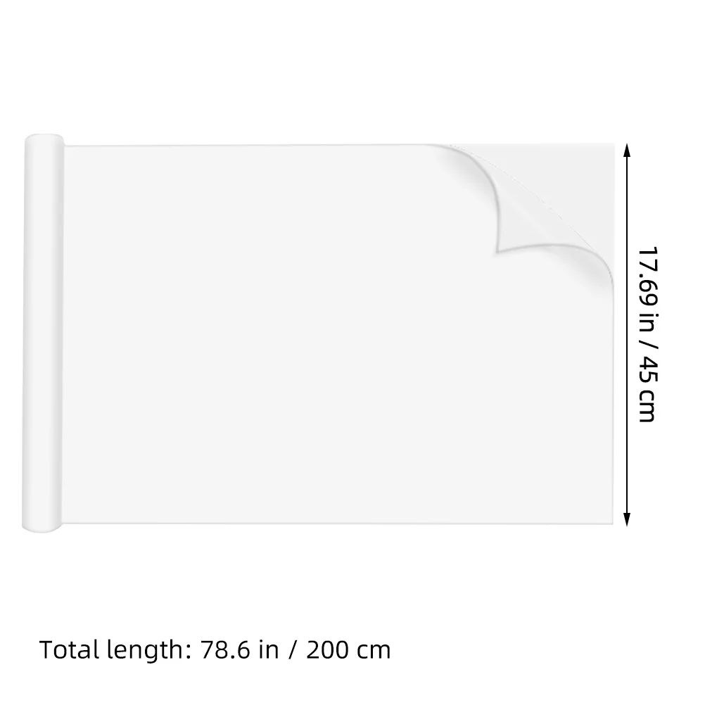 ملصق حائط كبير محمول ذاتي اللصق، لوح مسح جاف لمكتب المنزل والمدرسة، سطح كتابة خفيف الوزن وقابل للمسح