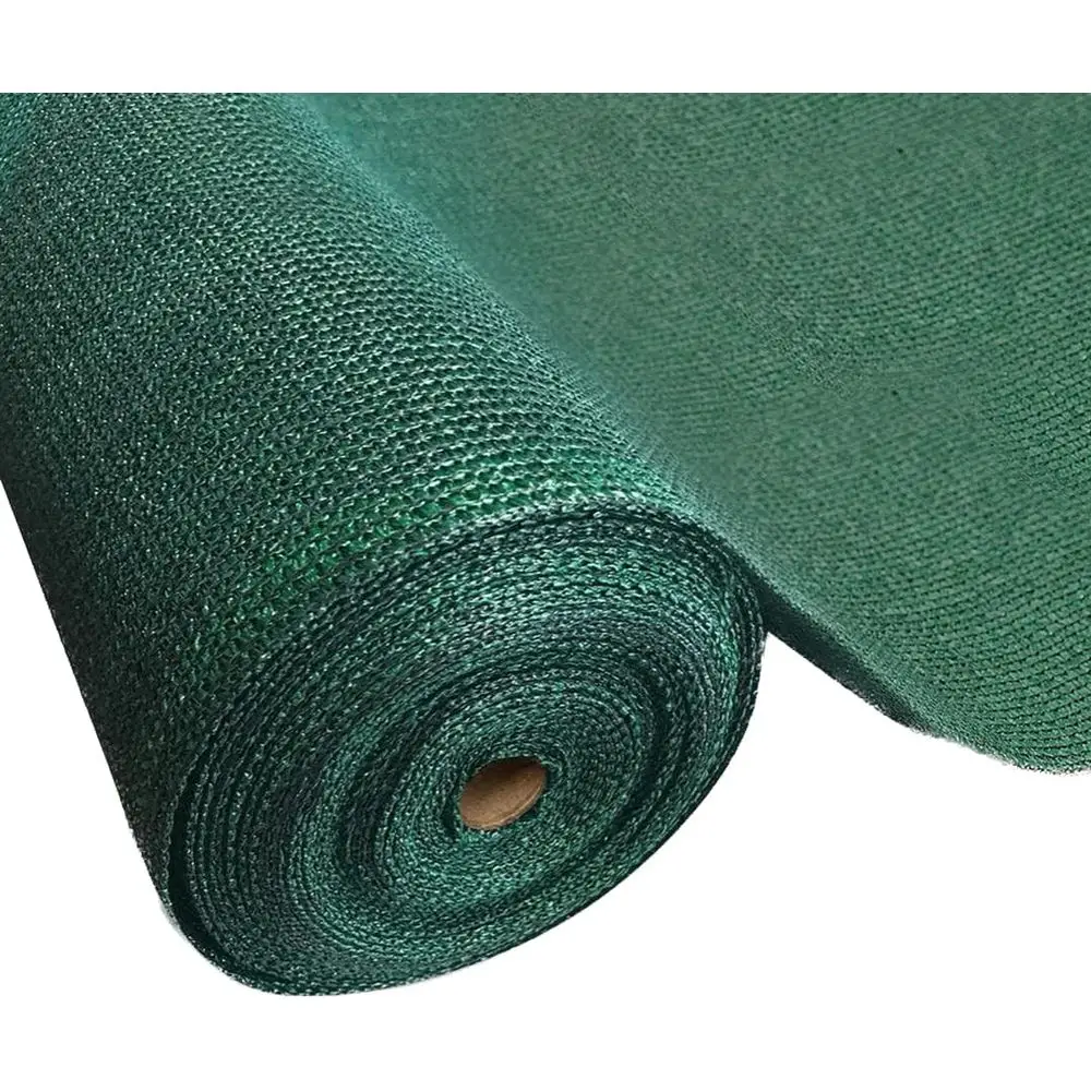 

Green Shade Cloth - 70% Coverage - 12ft x 75ft - Mesh Fabric for Privacy, Garden Shade, and Wind Protection