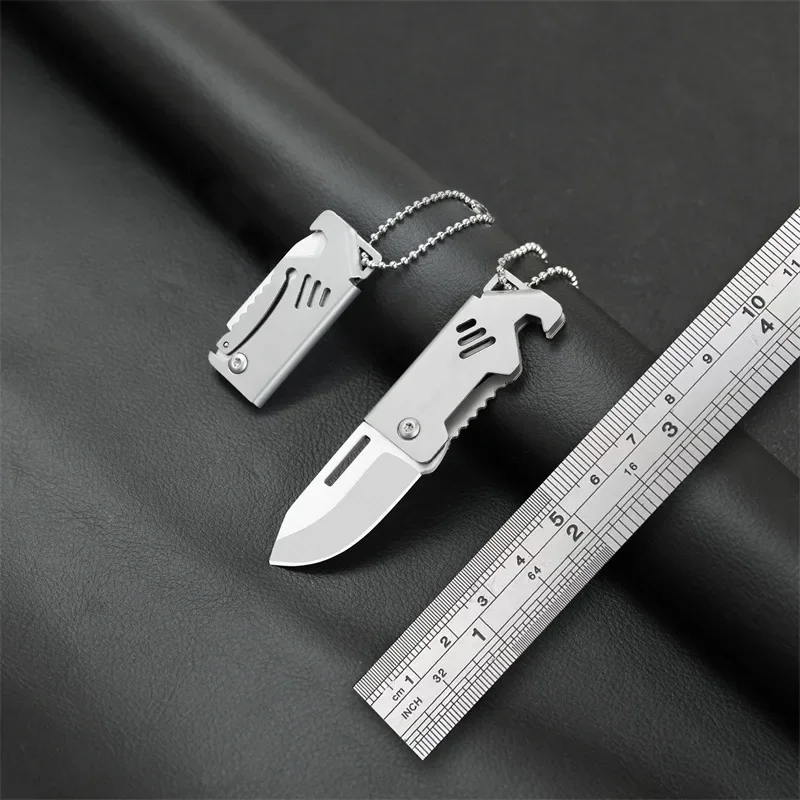 2024 Portable Outdoor knife Stainless steel folding knife sharp fruit  Portable knife survival high hardness