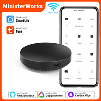 Tuya Smart WiFi IR Remote Temperature Humidity Sensor for Smart Home Automation TV AC Works with Alexa Google Assistant Yandex