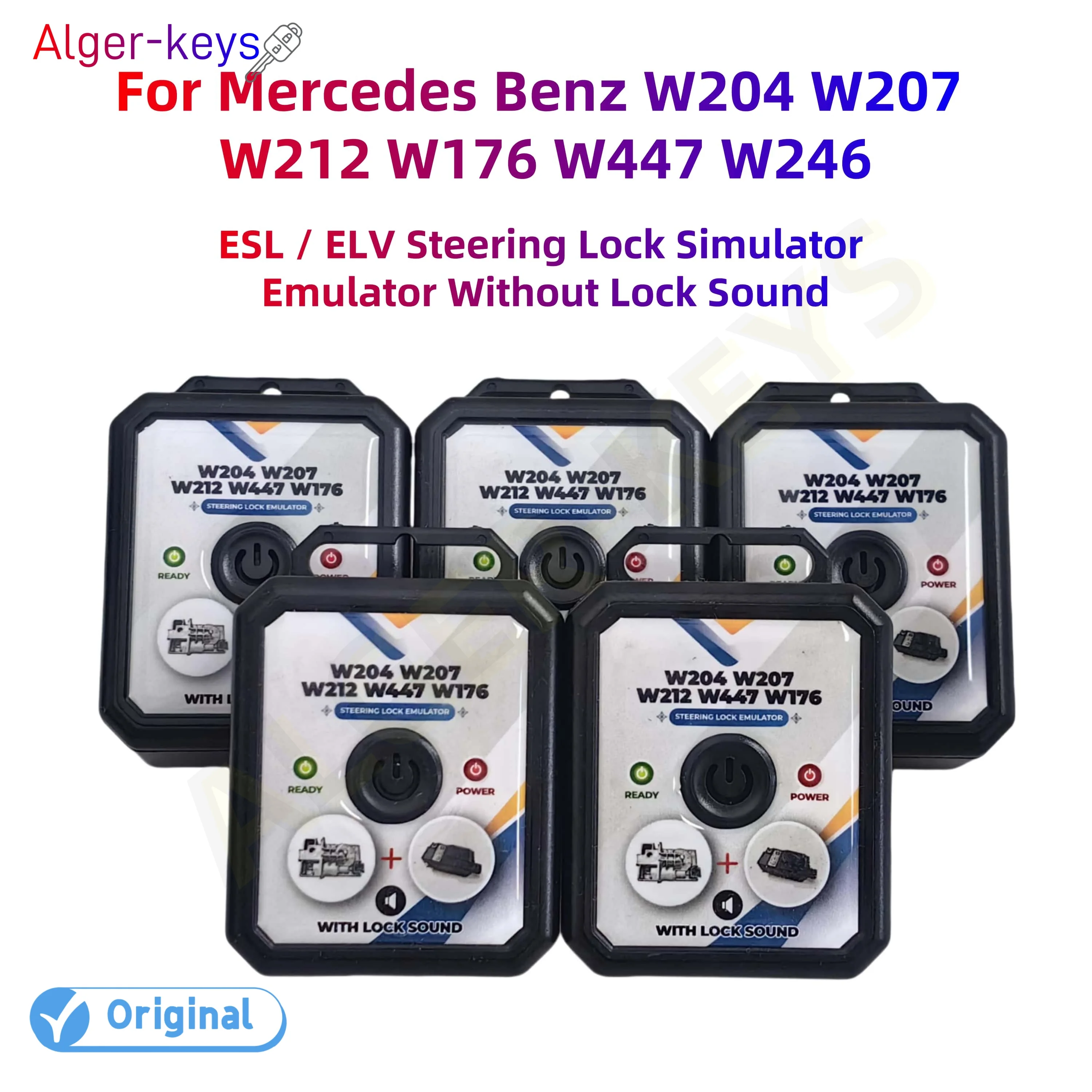 Alger-keys ESL / ELV Steering Lock Simulator Emulator Without Lock Sound For Mercedes Benz W204 W207 W212 W176 W447 W246